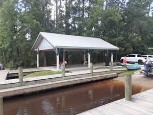 portland landing picnic pavilion at boat ramp